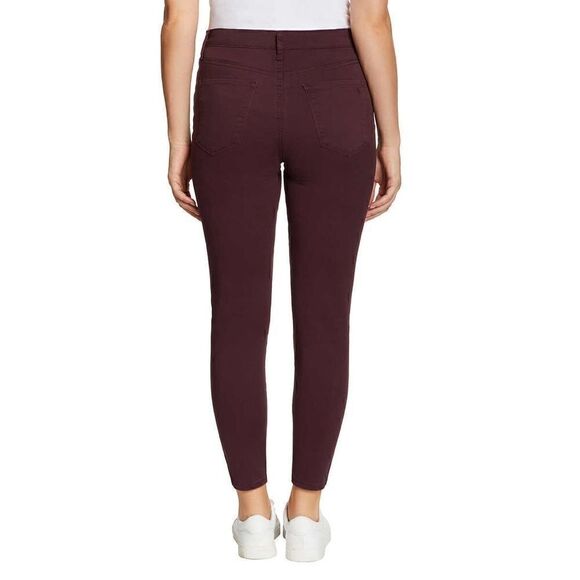 NEW! NWT JESSICA SIMPSON Women Ladies High Rise Skinny Soft Jeans in Wine Red - Picture 4 of 13